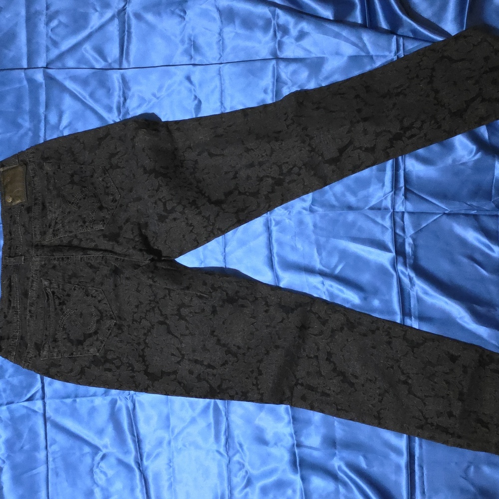 Black Patterned Jeans - Picture 2 of 4